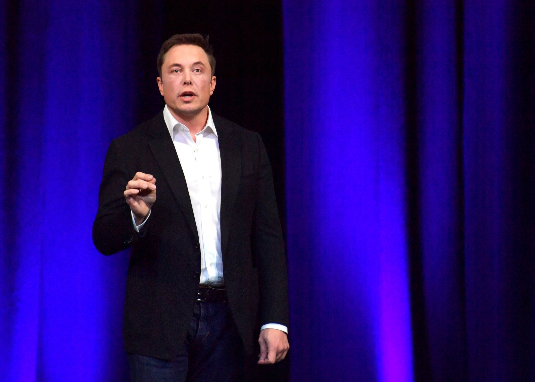 El CEO de Tesla, Elon Musk, durante su presentación en el Congreso Astronáutico Internacional (IAC) en Adelaide, Australia. 