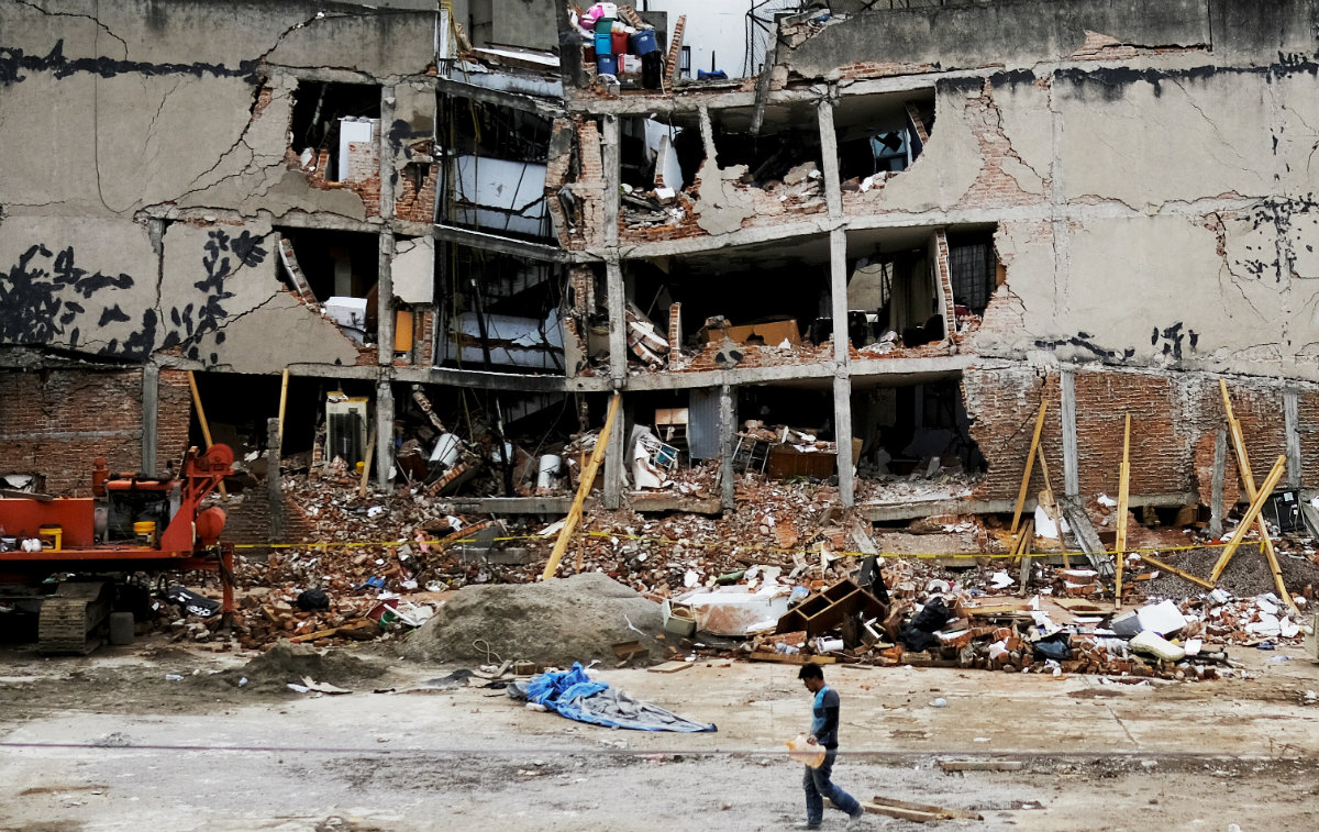Derrumbes en México tras terremoto del pasado 19 de septiembre