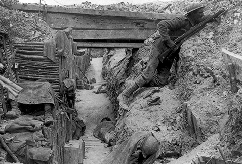 Trinchera de la Primera Guerra Mundial