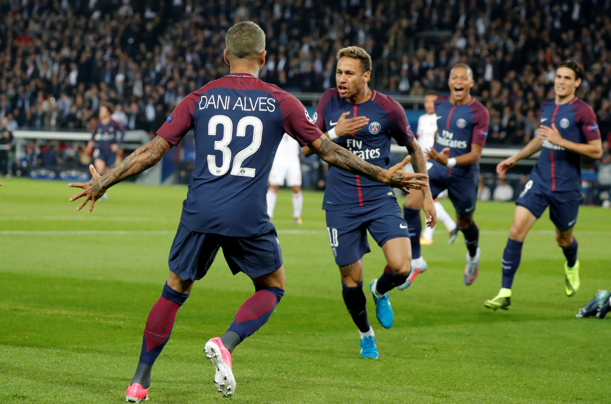 Neymar marcó doblete en la goleada del PSG sobre el Burdeos