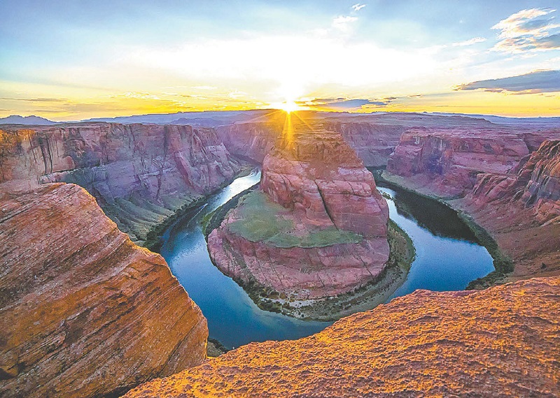 Horseshoe Bend, o la Curva de la Herradura, un paraje natural de espectáculo. 