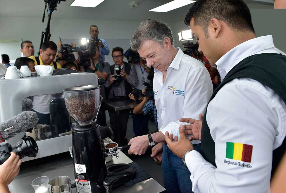 El presidente de Colombia, Juan Manuel Santos, en el marco del Foro Mundial de Productores de Café, recientemente celebrado en Medellín, afirmó que la