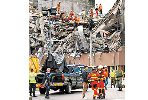 Continúa labor de rescate. 