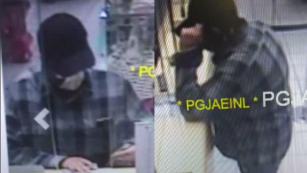 El delincuente portaba un arma de fuego y cubría su rostro.