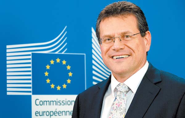 Maros Sefcovic, vicepresidente de la Comisión Europea Unión de Energía.
