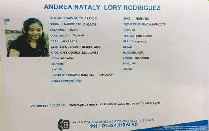 Piden la localización de menor de edad. 