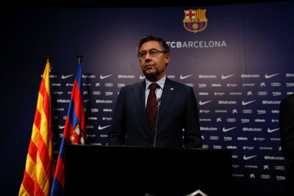 Presidente del conjunto azulgrana, Josep Maria Bartomeu 