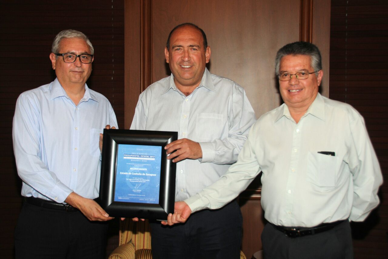 Por tercer año consecutivo el Estado de Coahuila recibe este reconocimiento.