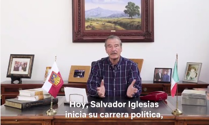 Vicente Fox apoya candidatura de 'Chava Iglesias'.