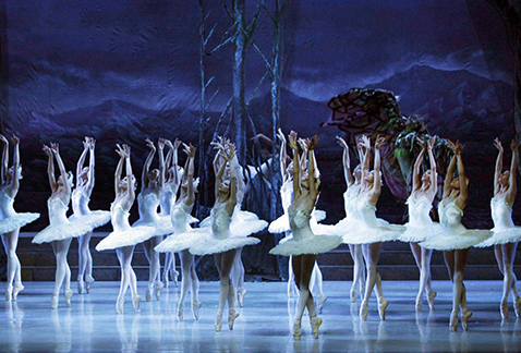 Escena de 'El lago de los cisnes'