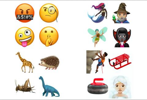 Los emojis son parte del Unicode 10 que incluye 56 nuevos personajes. 