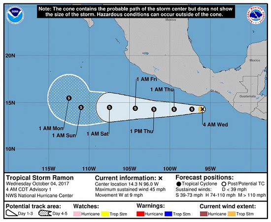 Imagen compartida en el Twitter de SkyAlert Storm‏.