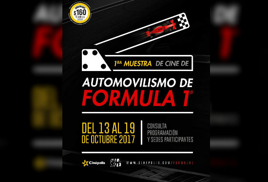 Previo al GP de México se estarán proyectado películas relacionadas al automovilismo