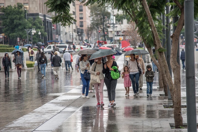 Se espera que en las delegaciones haya lluvias de 10 y 29 milímetros con vientos entre 30 y 49 kilómetros por hora.