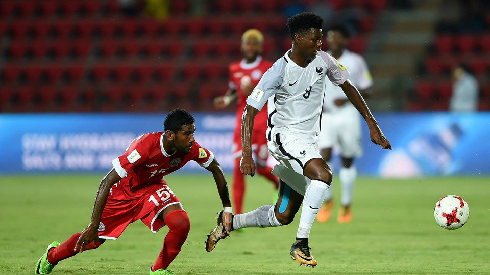 Francia goleó a Nueva Caledonia en Mundial Sub 17