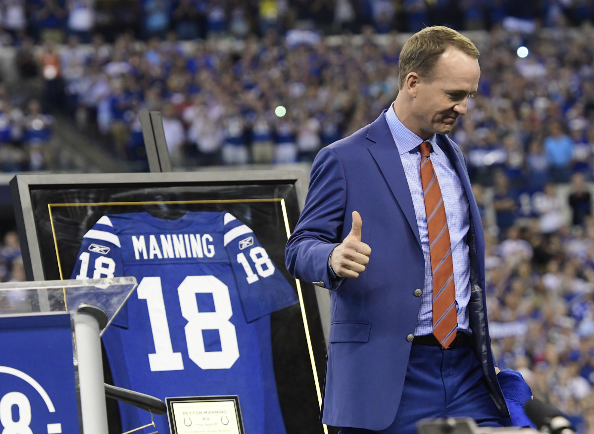 Los Potros de Indianápolis retiran el número 18 de Peyton Manning