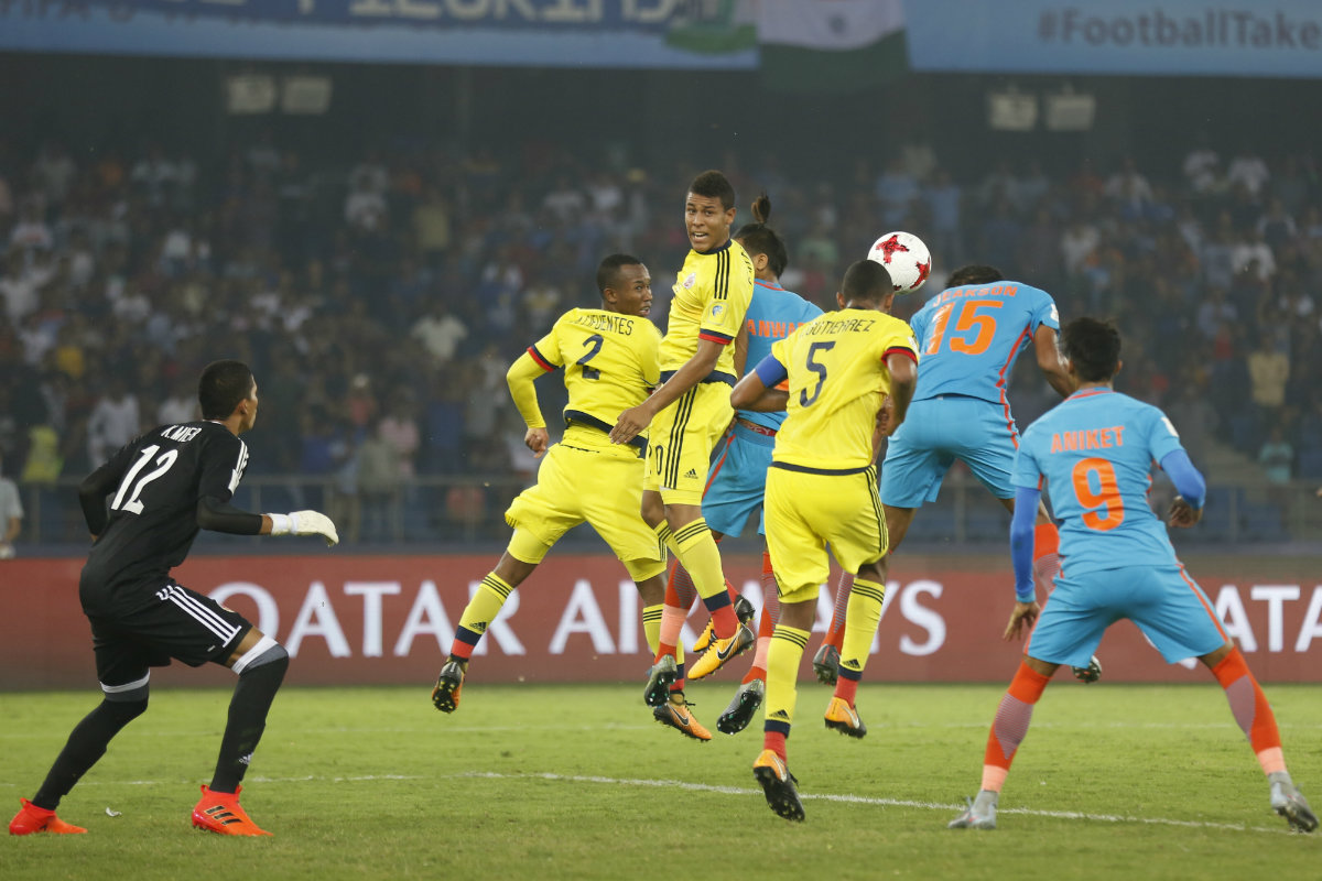 Colombia vence a la India en el Mundial Sub 17
