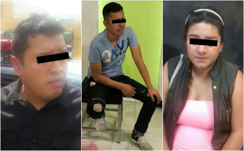 La Secretaría de Seguridad Pública informó que los tres detenidos intentaron sustraer productos de tiendas departamentales. 