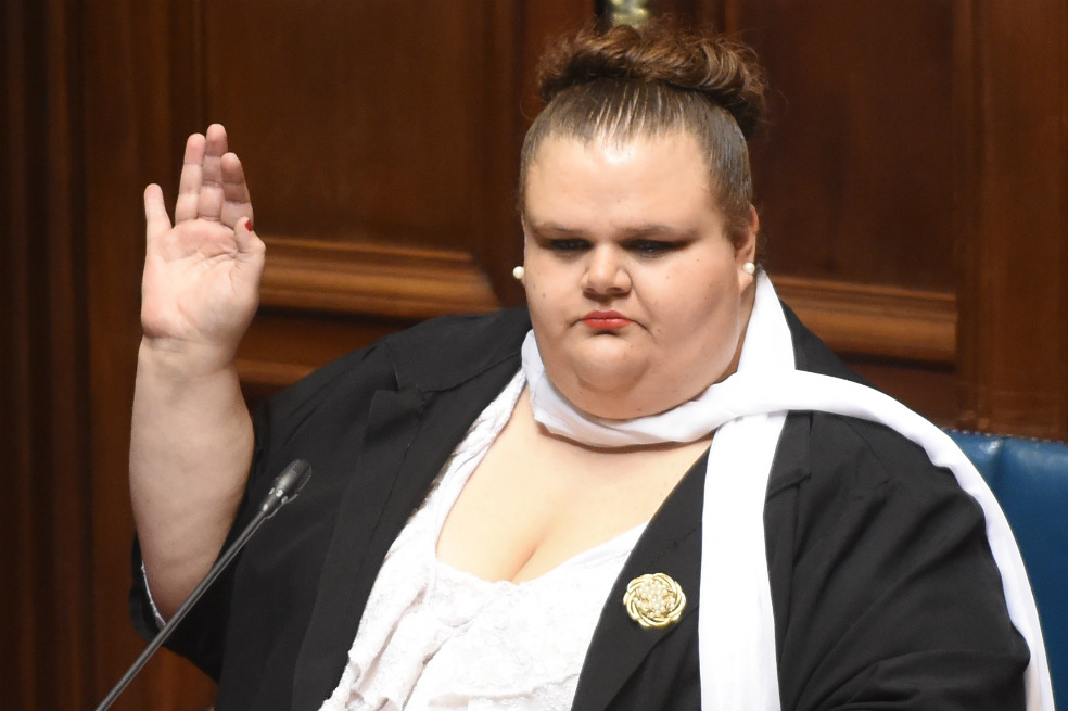 Michelle Suárez es la primera legisladora transexual de la historia de Uruguay.