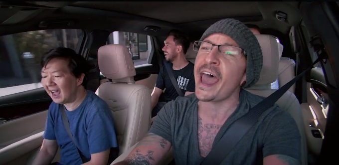 Carpool Karaoke reveló el episodio que grabó Chester Bennington antes de su muerte. 