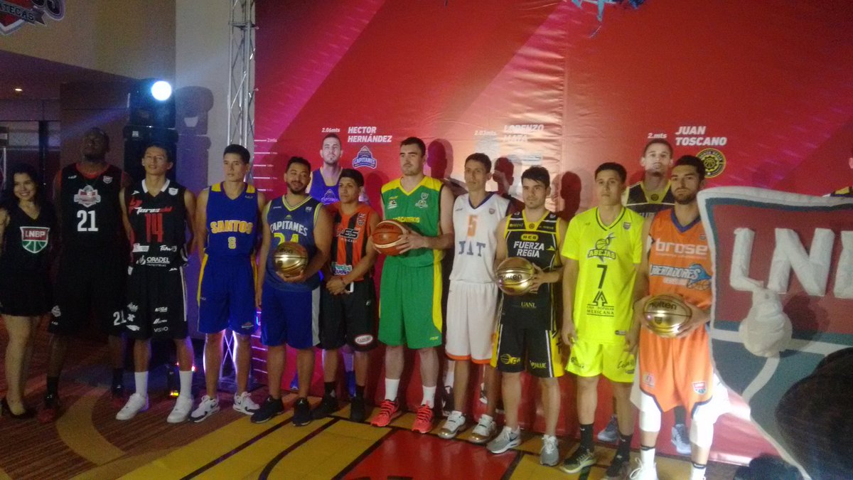 Jugadores representantes de los once equipos de la Temporada 2017-2018 de la LNBP
