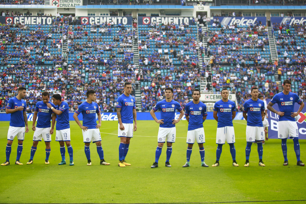 Cruz Azul en el último partido en el Estadio Azul, el pasado 16 de septiembre