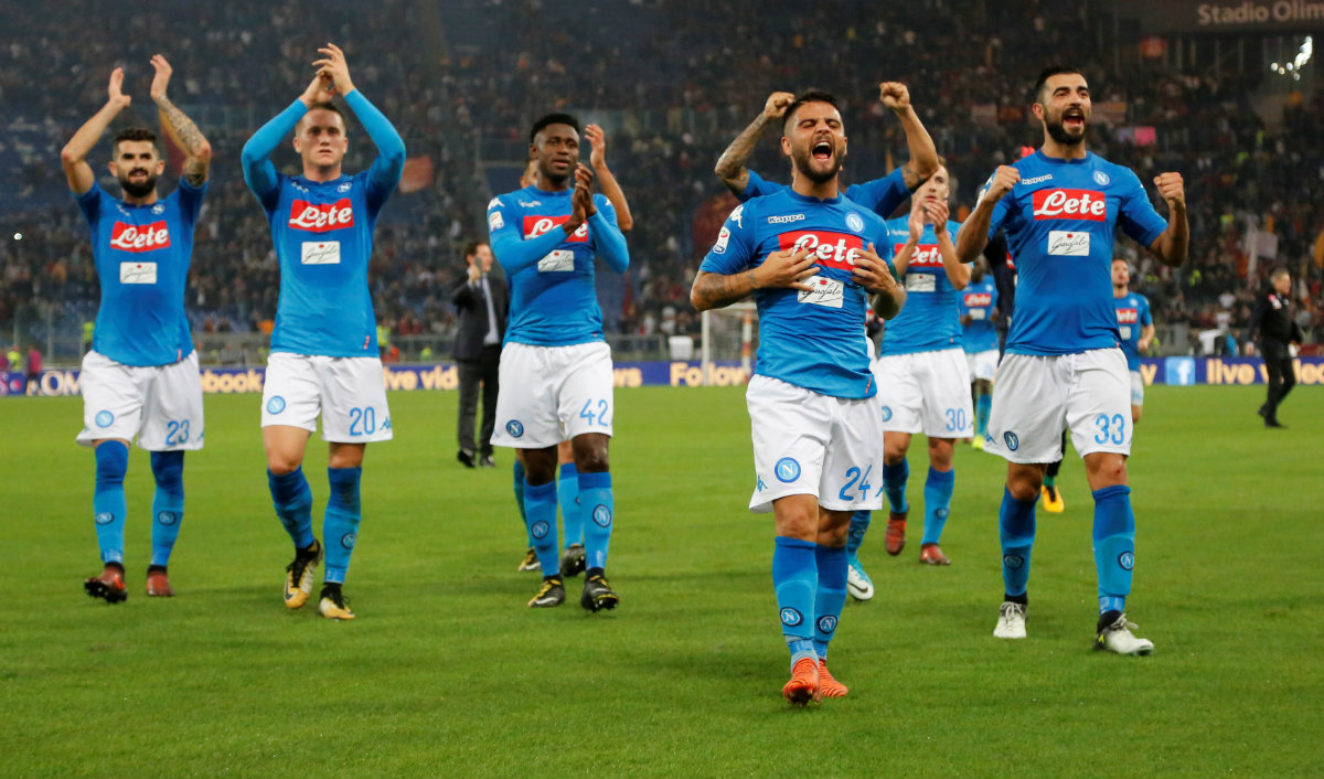 Con gol de Lorenzo Insigne al 20', el Nápoles venció a La Roma