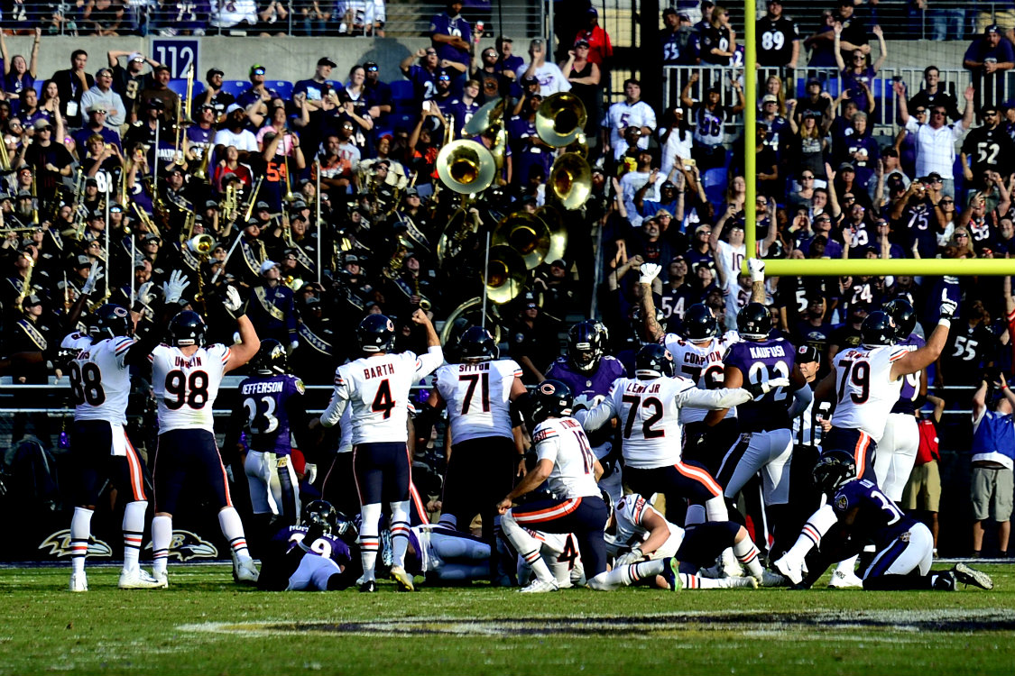 Chicago se impuso 27-24 a Baltimore en tiempo extra