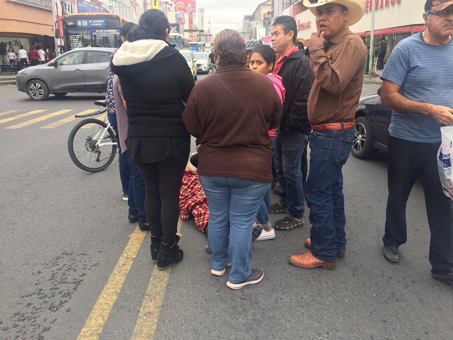 Atropellan a joven en el centro de Monterrey- Grupo Milenio