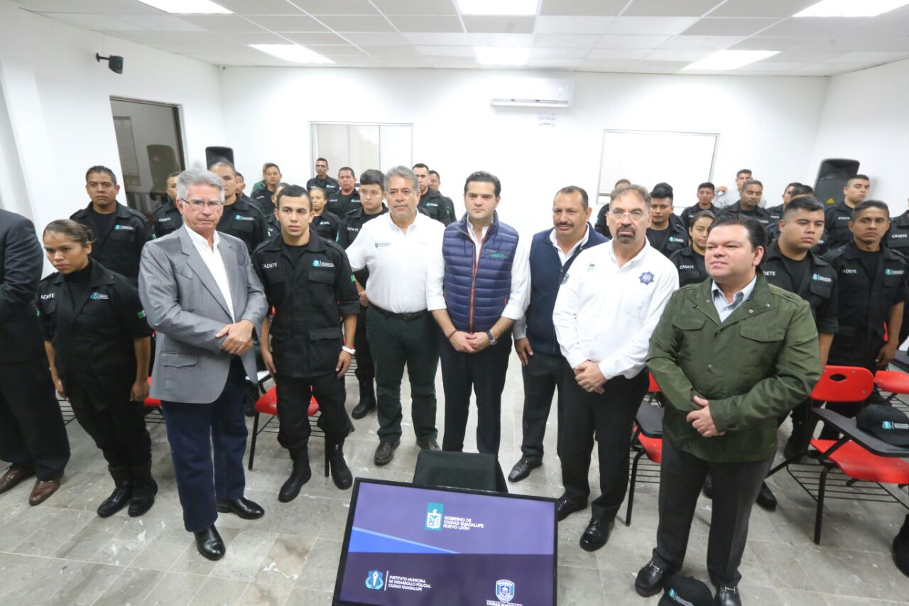 El presidente municipal resaltó el hecho de la profesionalización de los elementos y la capacitación en el Nuevo Sistema de Justicia Penal.