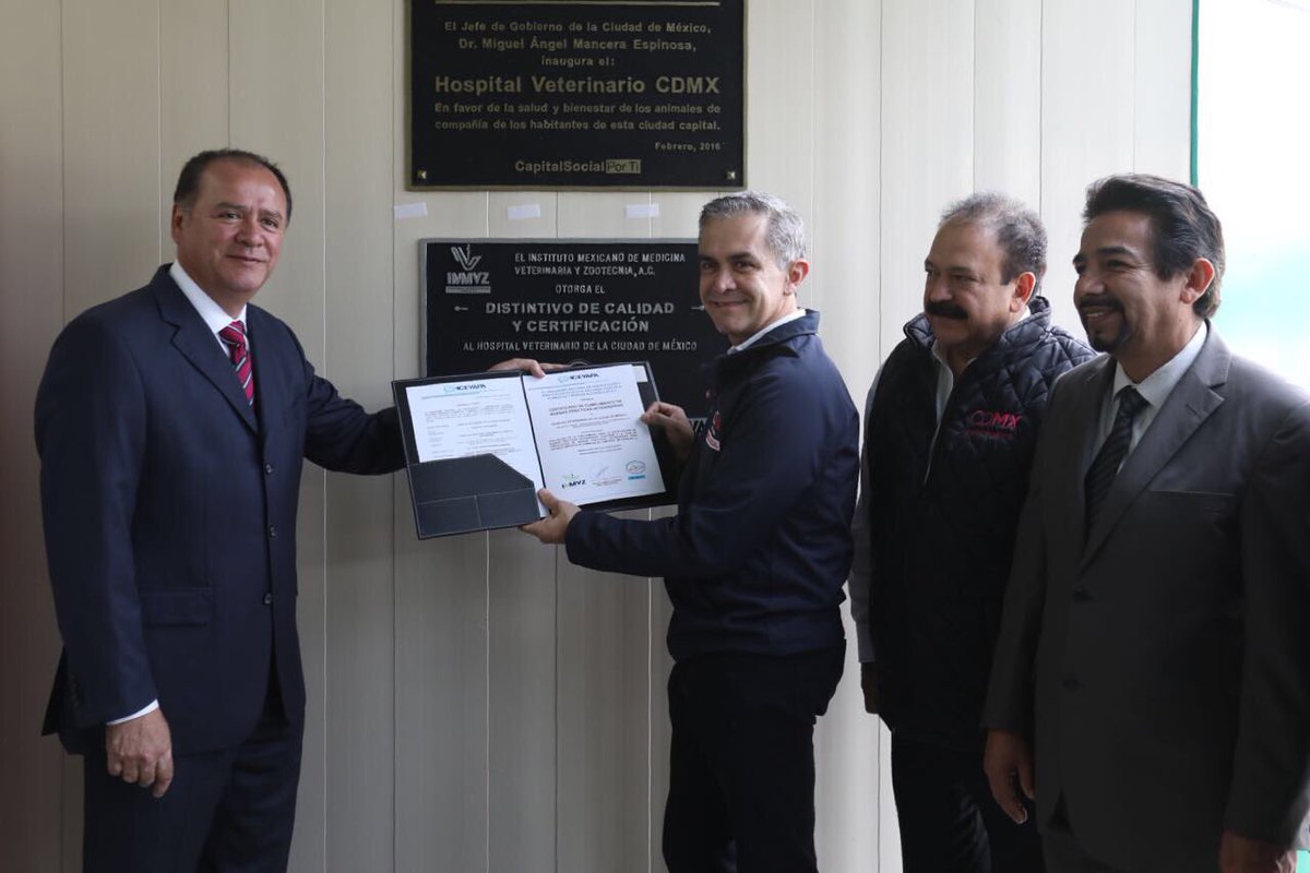 Se reconoció la voluntad del gobierno capitalino por abrir el sanatorio especializado en animales de compañía, al tiempo que aseveró su certificación 