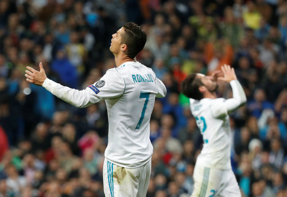 Cristiano Ronaldo y el Real Madrid empataron contra el Tottenham en el Santiago Bernabéu
