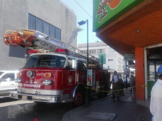 Conato de incendio en registro de CFE