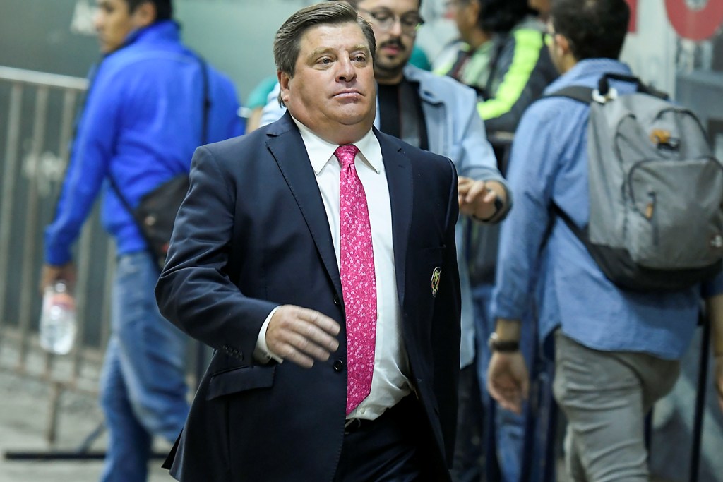 Miguel "Piojo" Herrera en su llegada al Azteca