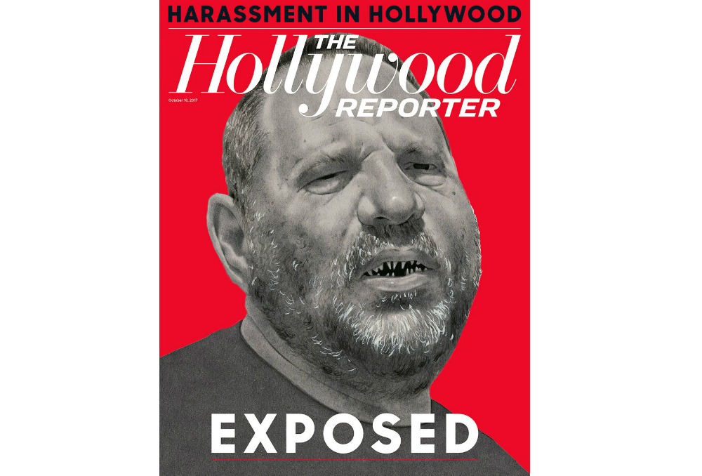 La revista 'the Hollywood Reporter' dedica portada al escándalo sexual de Harvey Weinstein. 