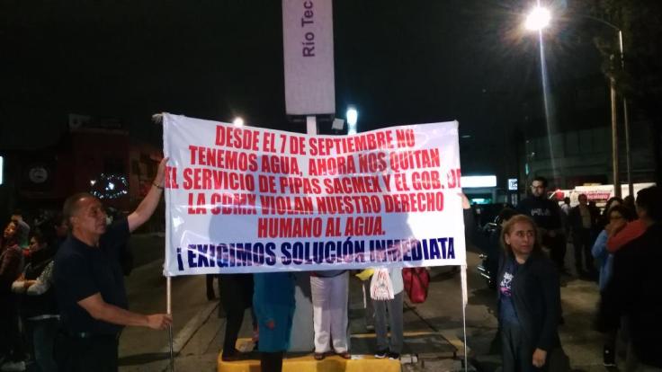 Vecinos exigen una solución inmediata a la escasez de agua que tienen desde el 7 de septiembre.
