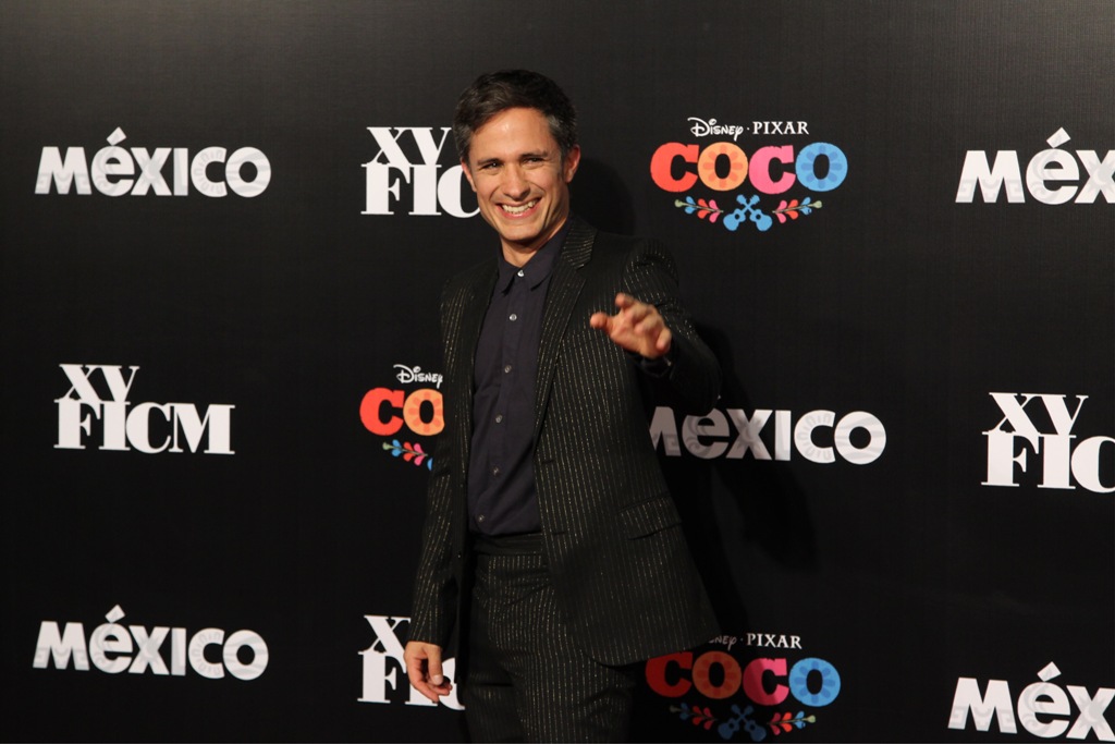 Gael García Bernal presentó la película 'Coco' en el Festival Internacional de Cine de Morelia. 