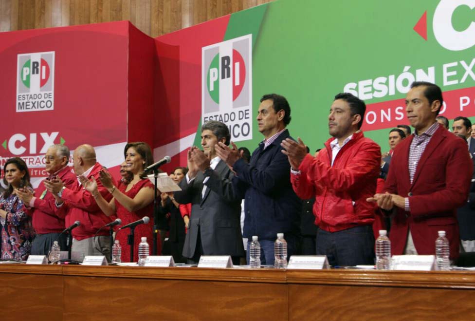 Durante la CIX Sesión Extraordinaria del Consejo Político Estatal.
