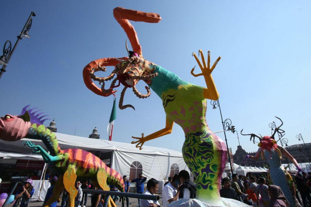 Los alebrijes partieron del Zócalo hacia Paseo de la Reforma.