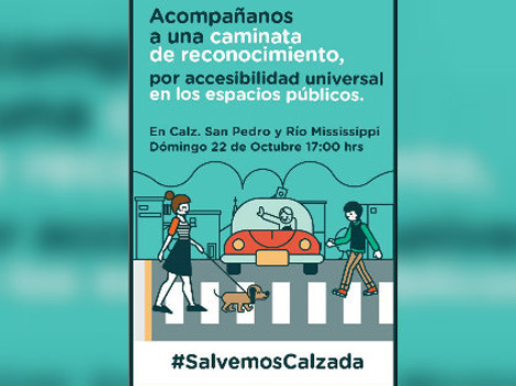 Los vecinos llaman a solidarizarse con la protesta, pues el nuevo puente no beneficiará a los discapacitados.