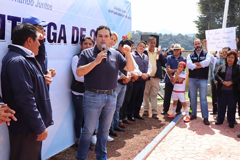Durante la entrega. 