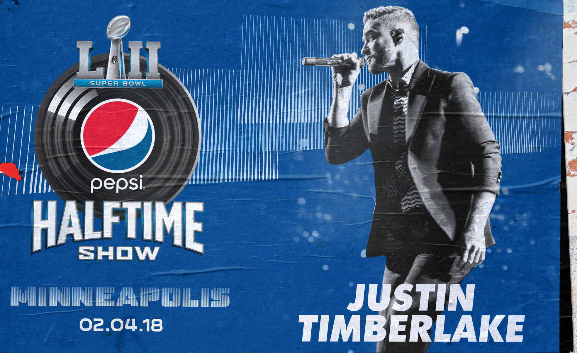 Justin Timberlake se presentará en el Super Bowl LII.
