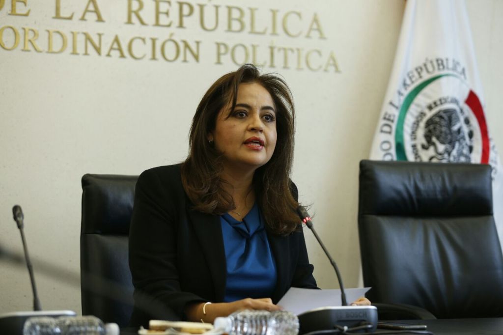 Ana Lilia Herrera, presidenta de la Junta de Coordinación Política del Senado.