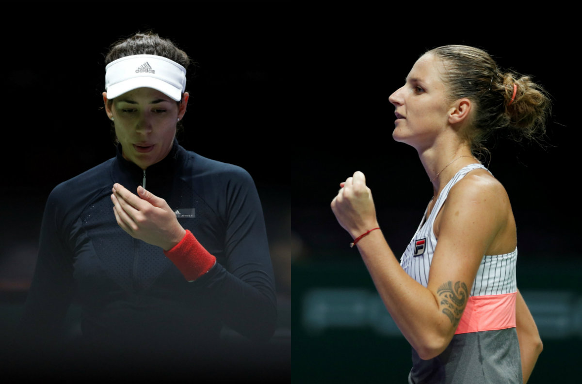 Karolina Pliskova venció a Garbiñe Muguruza en el Masters de Singapur 