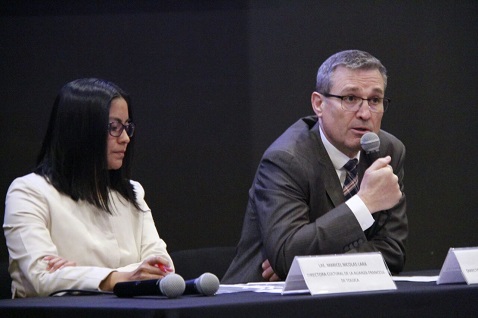 Conferencia de prensa. 