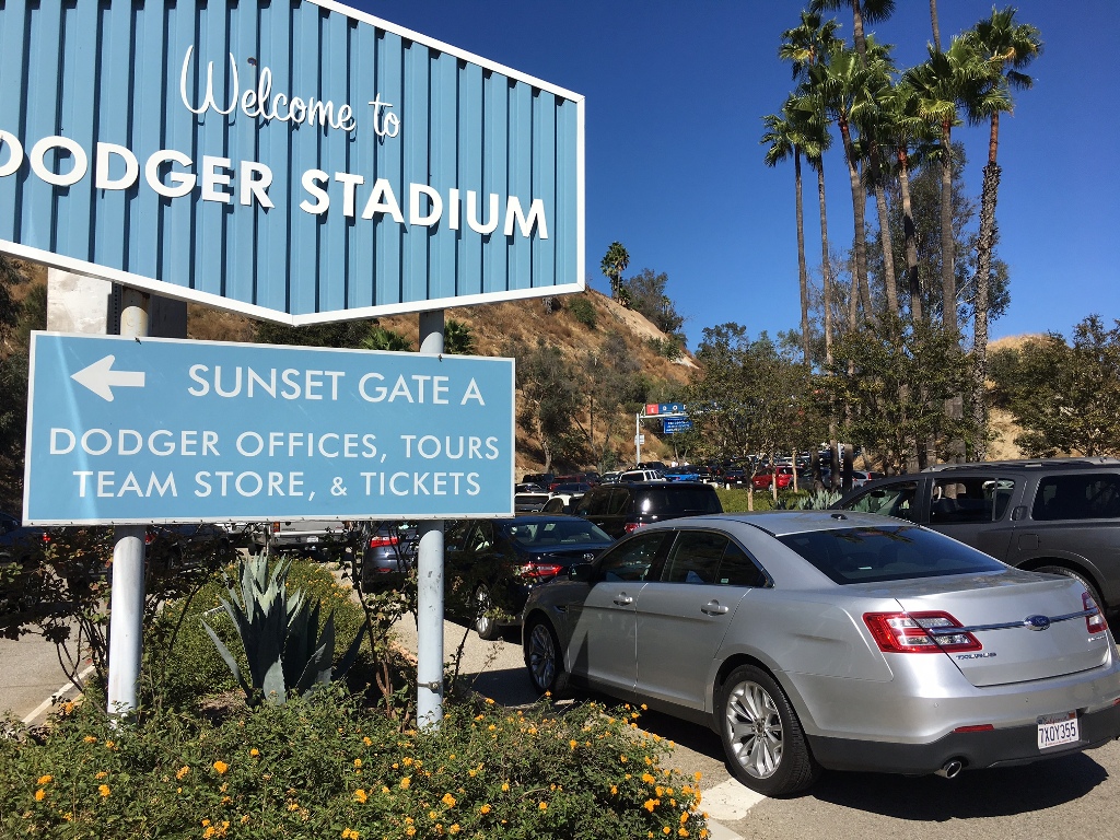 Entrada al Dodger Stadium en la Serie Mundial