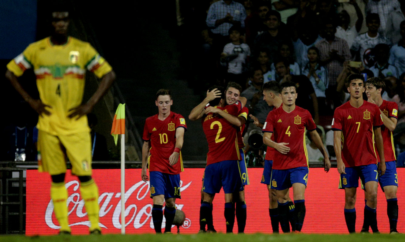España derrotó 3-1 a Mali en las Semifinales del Mundial Sub 17