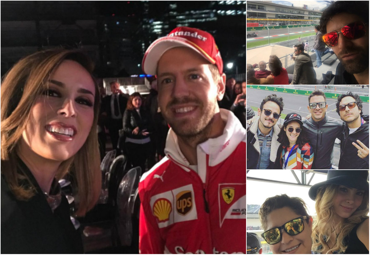 Famosos que han asistido al Gran Premio de México de la Fórmula 1 