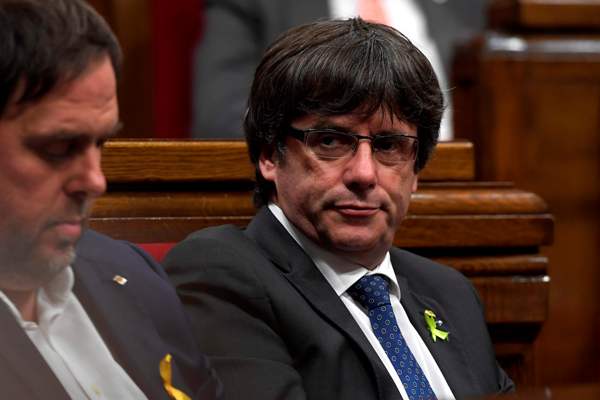 El presidente de Cataluña, Carles Puigdemont