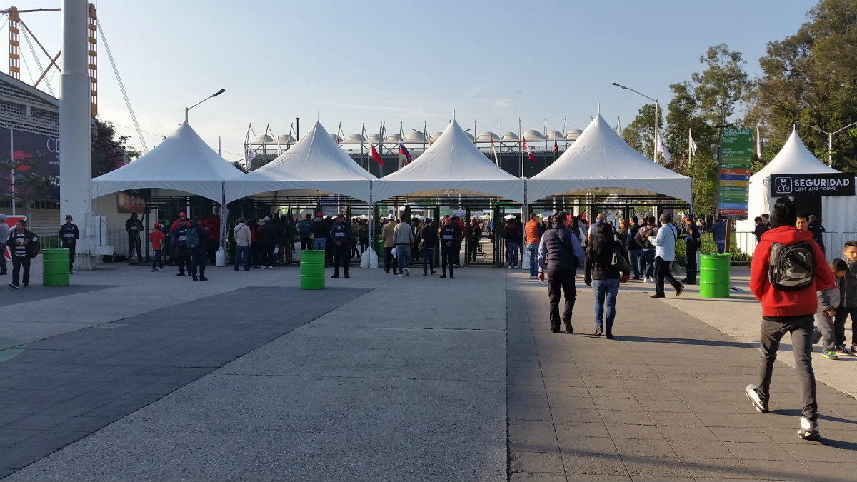 La llegada al Autódromo Hermanos Rodríguez